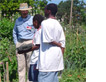 kids and gardener